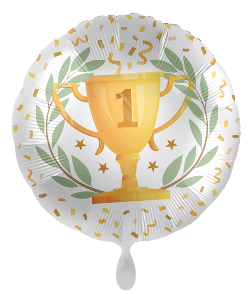 Folienballon - Pokal, 1. Platz - ø 43cm